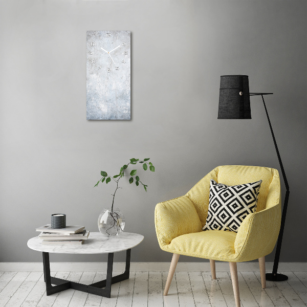 Orologio verticale con quadrante con effetto cemento