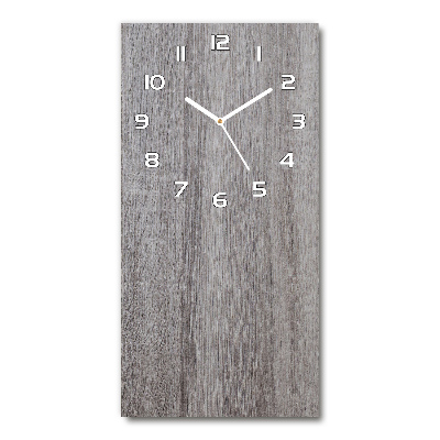 Orologio da parete verticale con quadrante in legno