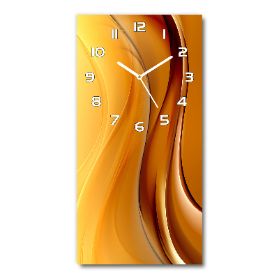 Orologio da parete verticale con motivo a onda astratta