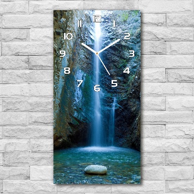 Orologio verticale con motivo a cascata