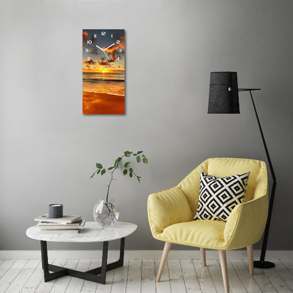 Orologio da parete verticale con motivo Spiaggia australiana