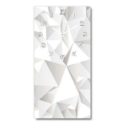 Orologio verticale in vetro con sfondo astratto