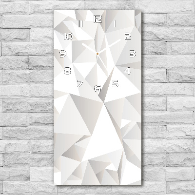 Orologio verticale in vetro con sfondo astratto