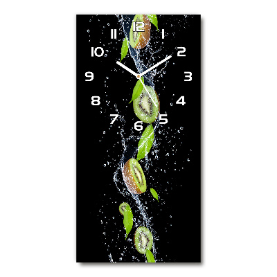Orologio verticale in vetro con motivo a kiwi