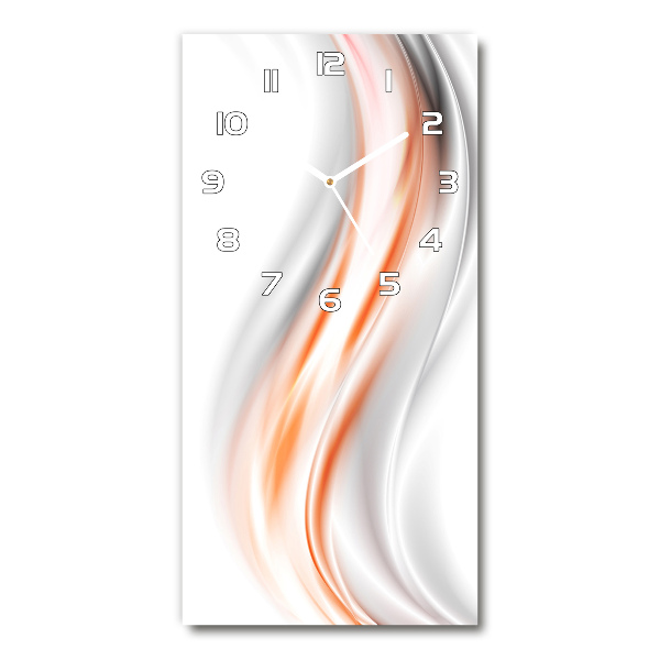 Orologio da parete verticale con motivo a onde astratte