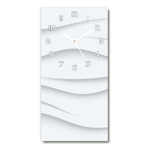 Orologio verticale con motivo a onde astratte