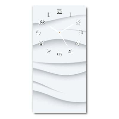 Orologio verticale con motivo a onde astratte