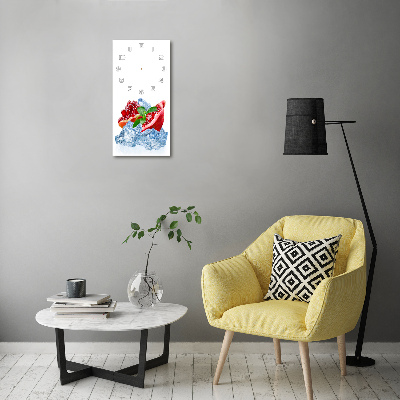 Orologio verticale con finitura granata