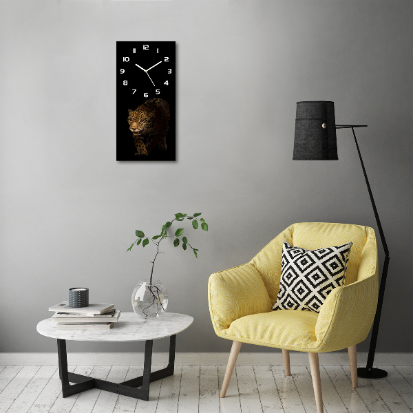 Orologio verticale con motivo giaguaro