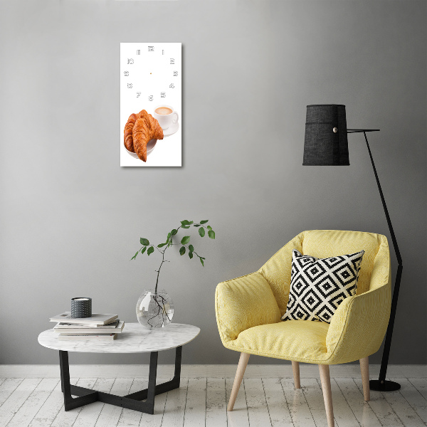 Orologio verticale in vetro con motivo 