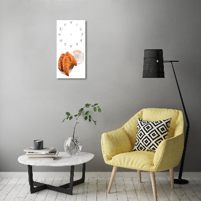 Orologio verticale in vetro con motivo 