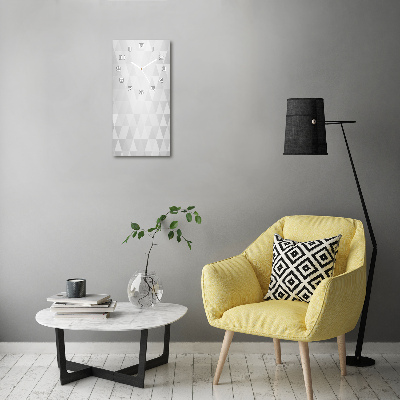 Orologio verticale con sfondo astratto