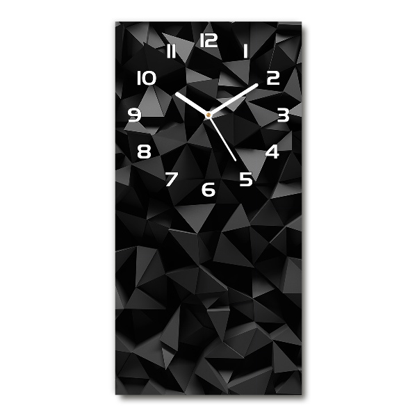 Orologio verticale con motivo astratto tridimensionale
