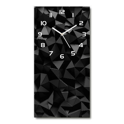 Orologio verticale con motivo astratto tridimensionale