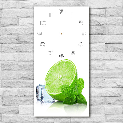 Orologio verticale con motivo lime e ghiaccio
