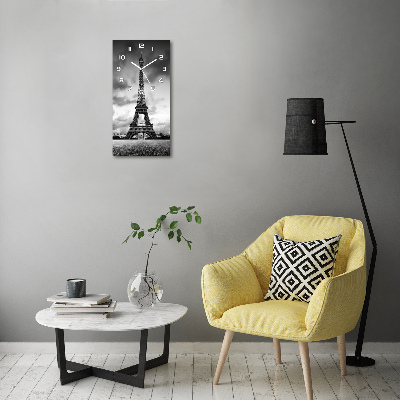 Orologio da parete verticale con motivo della Torre Eiffel di Parigi