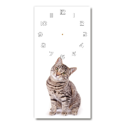 Orologio verticale con motivo a gatto