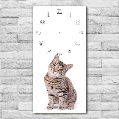 Orologio verticale con motivo a gatto