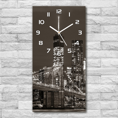 Orologio verticale con motivo ispirato a Manhattan, New York