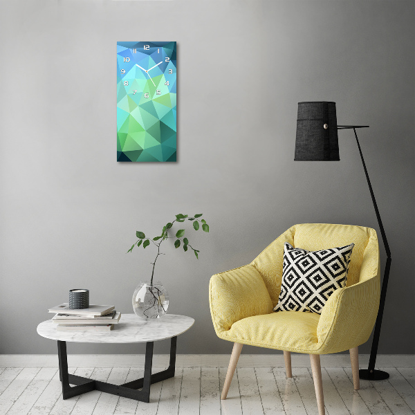 Orologio verticale con sfondo astratto