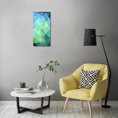 Orologio verticale con sfondo astratto