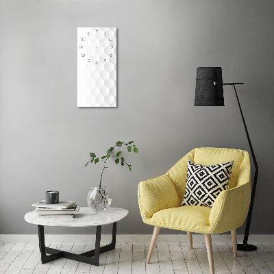 Orologio verticale con motivo geometrico sul quadrante