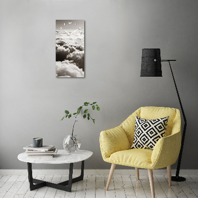 Orologio verticale in vetro con motivo 