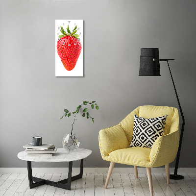 Orologio da parete verticale con motivo fragola