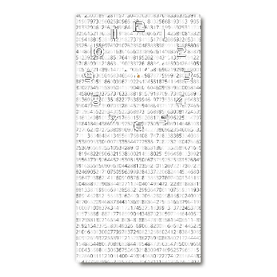 Orologio verticale in vetro con design a codice binario