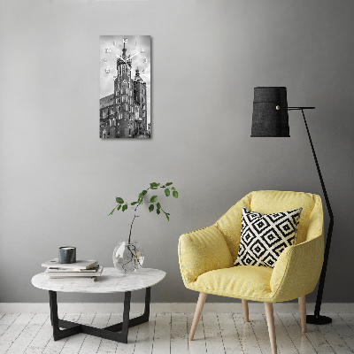 Orologio da parete verticale con il motivo della città di Cracovia, Polonia