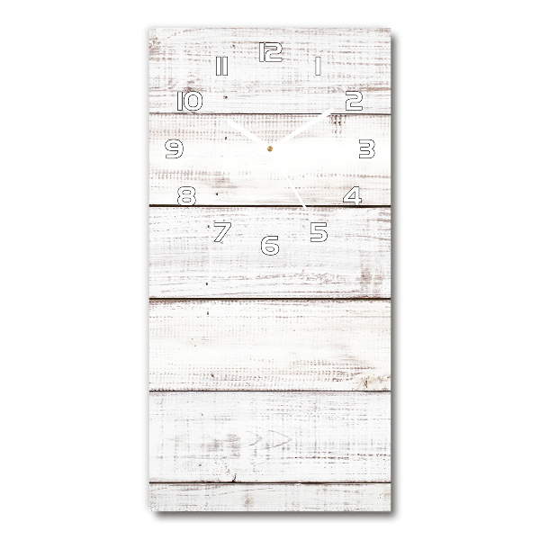 Orologio da parete verticale con quadrante in legno