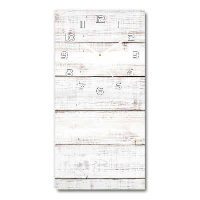 Orologio da parete verticale con quadrante in legno