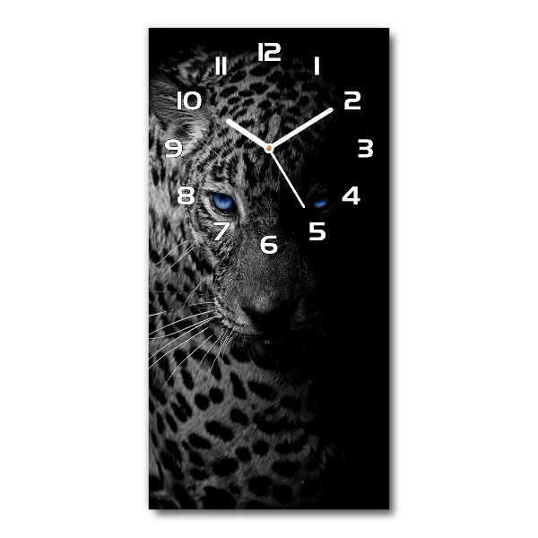 Orologio verticale con quadrante a motivo leopardo