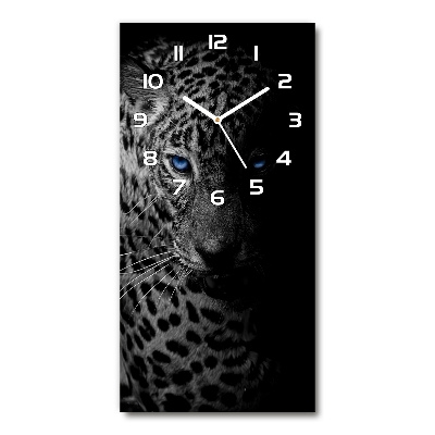 Orologio verticale con quadrante a motivo leopardo