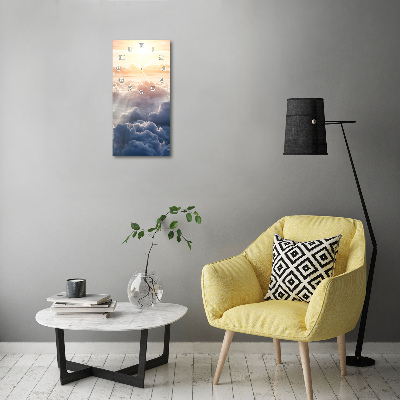 Orologio verticale con motivo 'Volo sopra le nuvole'