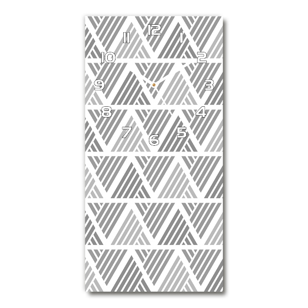 Orologio verticale con sfondo geometrico