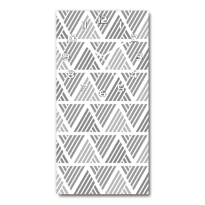 Orologio verticale con sfondo geometrico