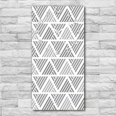 Orologio verticale con sfondo geometrico