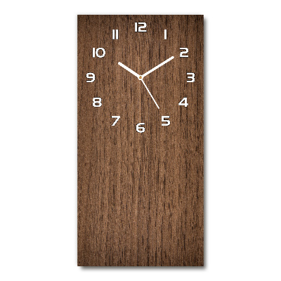 Orologio verticale con sfondo in legno