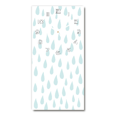 Orologio verticale in vetro con motivo a goccioline