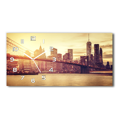Orologio orizzontale con motivo Manhattan, New York