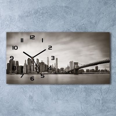 Orologio orizzontale con motivo ispirato a Manhattan, New York