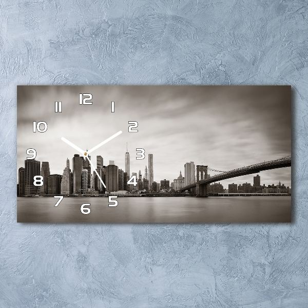 Orologio orizzontale con motivo ispirato a Manhattan, New York