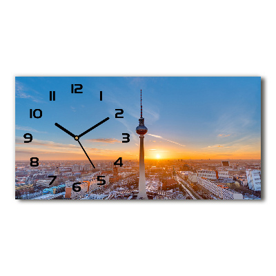 Orologio rettangolare con motivo a torre televisiva