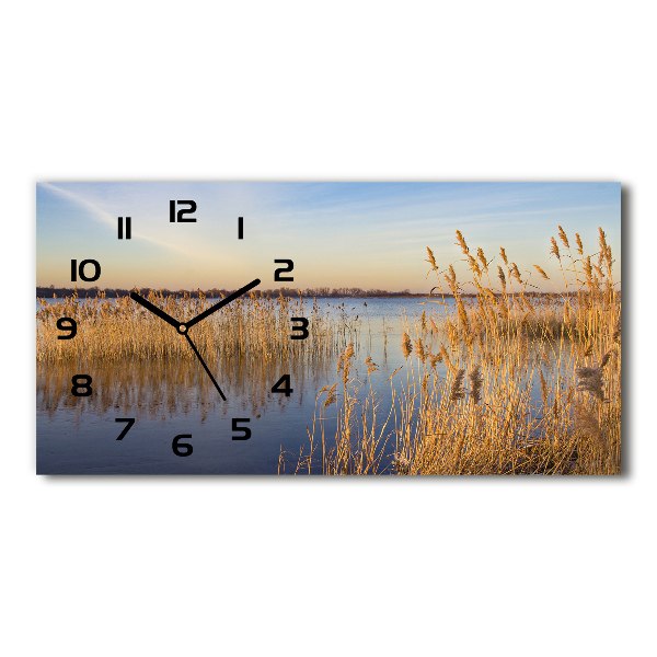 Orologio orizzontale con motivo a canna d'acqua