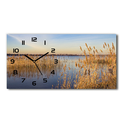 Orologio orizzontale con motivo a canna d'acqua