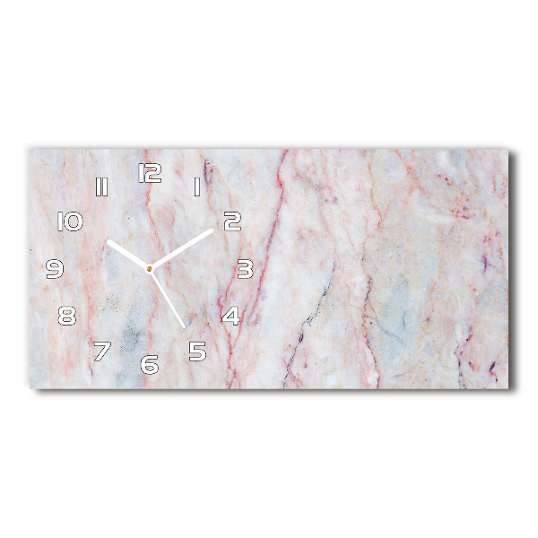 Orologio orizzontale con motivo in marmo