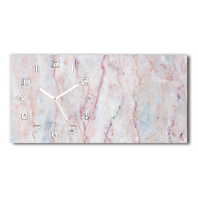 Orologio orizzontale con motivo in marmo