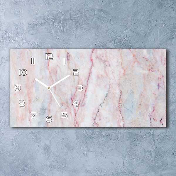 Orologio orizzontale con motivo in marmo