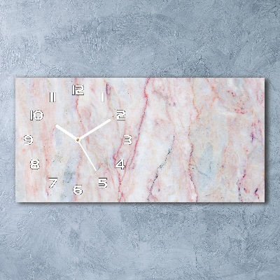 Orologio orizzontale con motivo in marmo